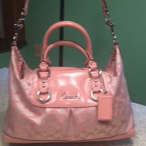 Coach pink satchel